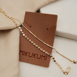 Snake Chain Bracelets | Stack Bracelets | 18k Gold Filled Bracelets | Gold Bracelet Stack for Woman | Flat Bead Bracelet