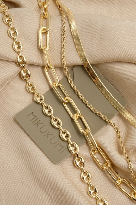 Gold Chain Necklace 18K Gold Filled 