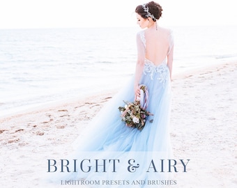 Bright and Airy Wedding Lightroom presets and brushes for creamy skin, dreamy portraits Adobe Lightroom 4-7, CC, Classic, Mobile presets