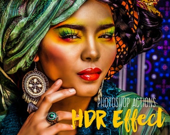 HDR Photoshop Actions Premium Collection hdr effect hdr Professional actions HDR photography Actions Photoshop faux hdr instant download