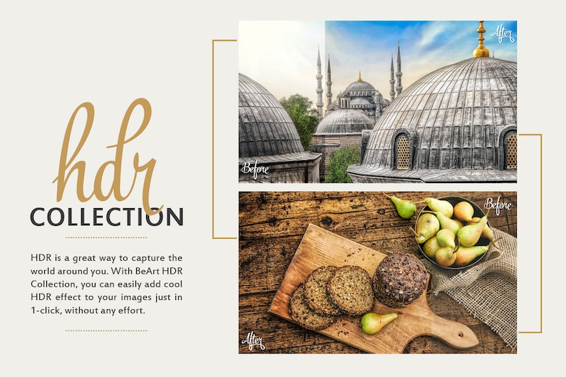 HDR Photoshop Actions Premium Collection hdr effect hdr Professional actions HDR photography Actions Photoshop faux hdr instant download image 3