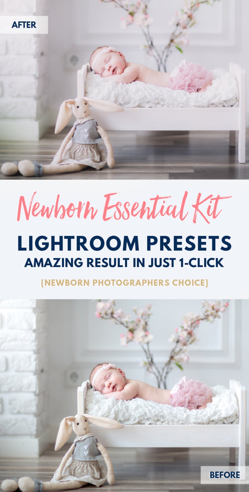 Newborn Lightroom Presets Portrait Photography newborn Lightroom 5 6 7 cc presets Newborn photography skin creamy tones newborn sessions image 3