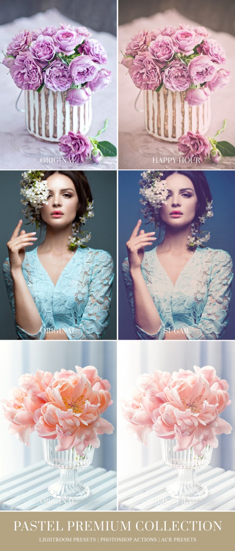 Pastel Lightroom Presets Collection, Adobe Lightroom Presets pastel, portrait, pastels lightroom, Adobe Lightroom, best, soft color presets image 2