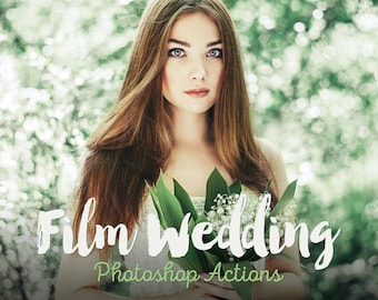 Film Wedding Photoshop Actions Professional Collection Wedding film actions Photoshop CC actions wedding Best actions INSTANT DOWNLOAD