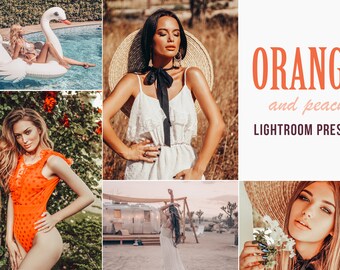 Orange and Peach Lightroom Mobile and Desktop Presets For Instagram Bloggers