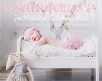 Newborn Photoshop Actions & Portrait Photography Essential Collection | Soft Skin | Creamy tones | Newborn Photography Editing in 1-click