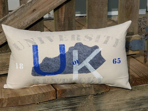 Hometown University Of Kentucky Pillow Etsy