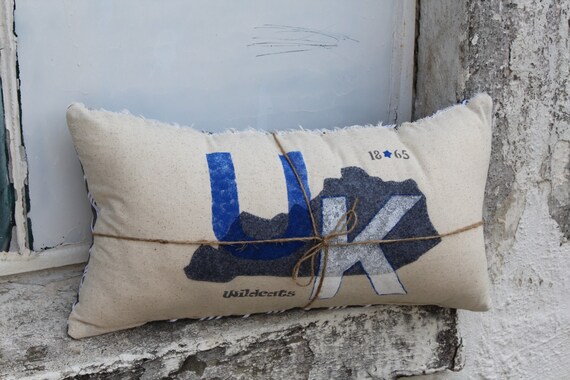 Hometown University Of Kentucky Pillow Etsy