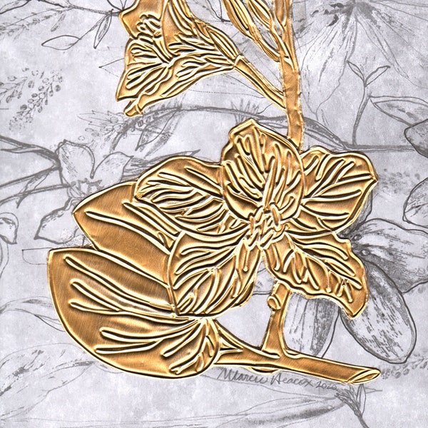 Embossed Metal Art Etsy