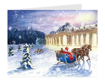 Christmas card Potsdam Sanssouci, folding card with envelope