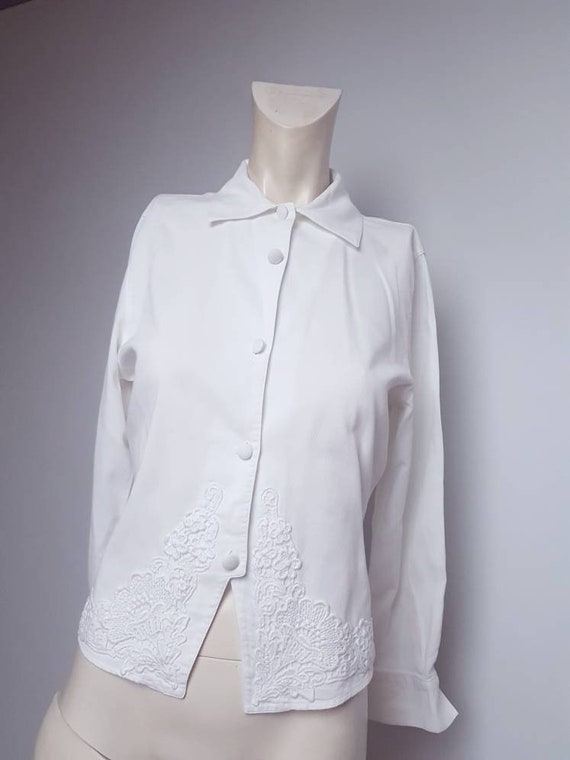 Nara camicee vintage high quality blouse cotton m… - image 3
