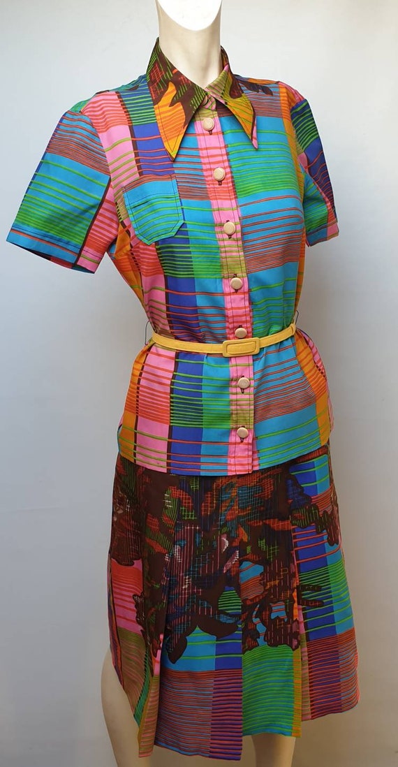 70s vintage set made by Ralph colorfull seventies… - image 6