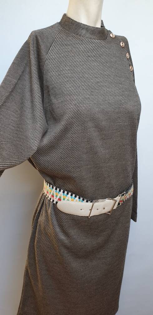 Vintage 70s Pullover Knitted Dress Made in Itsly by Tatjana