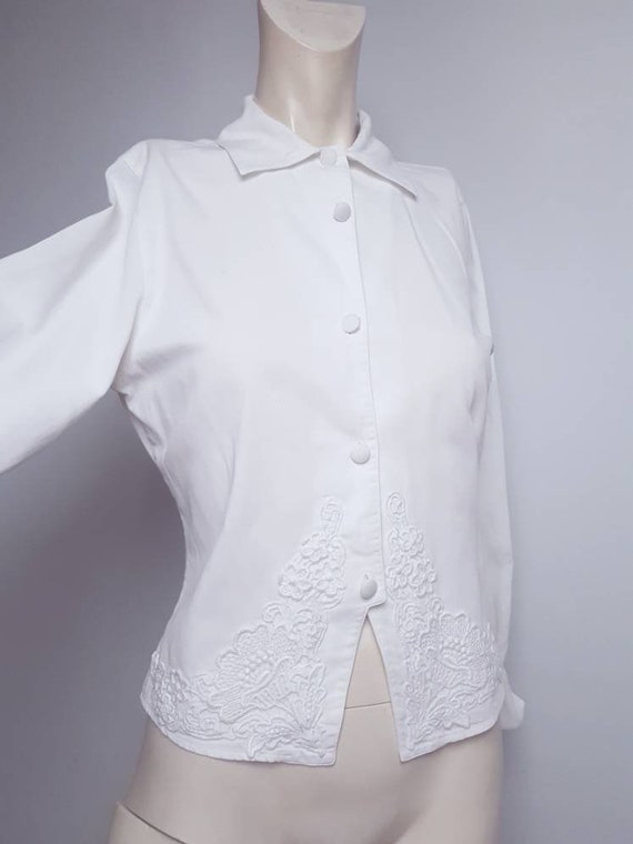 Nara camicee vintage high quality blouse cotton m… - image 5
