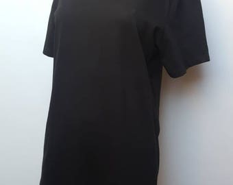 Polo Ralph Lauren classic cotton black t shirt whit embroided white logo on front  vintage polo shirt designe shirt luxury shirt 90s fashion