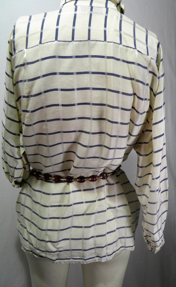 blouse by Kiki Faccioli made in itali silk shirt … - image 4