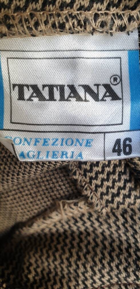 Vintage 70s Pullover Knitted Dress Made in Itsly by Tatjana