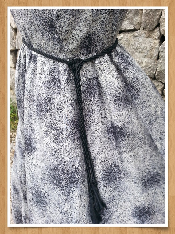 Genuine 50's dress silk pin up dress hand sewn fu… - image 3