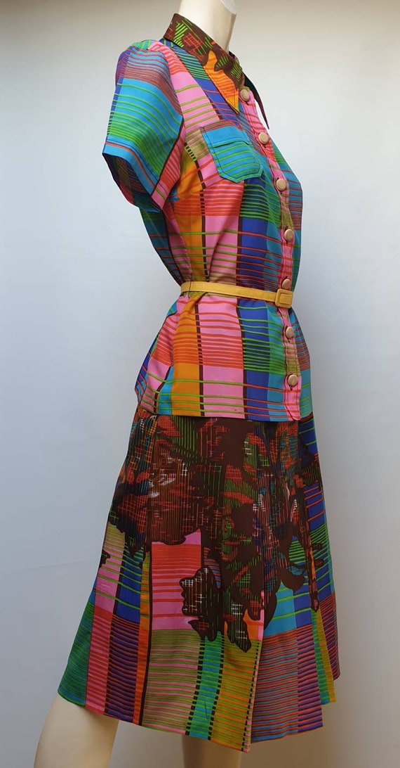 70s vintage set made by Ralph colorfull seventies… - image 2