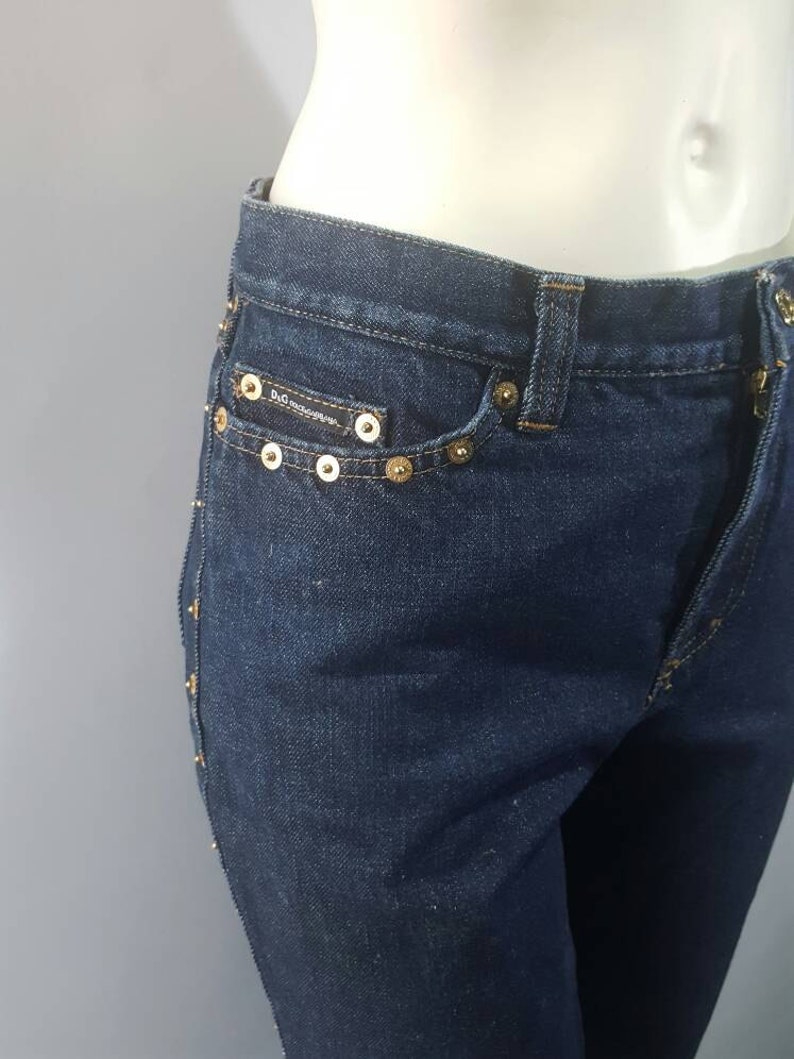 Great Vintage Original D&G Jeans Dark Blue High Waist - Etsy