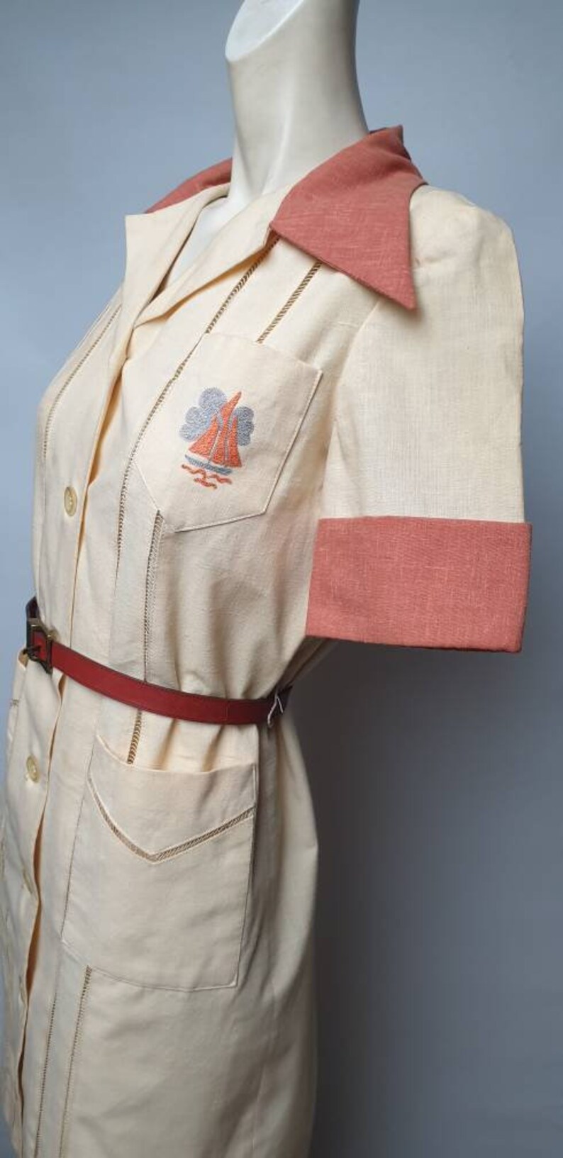 Details about / Beautiful Thick Padded Red Gambeson