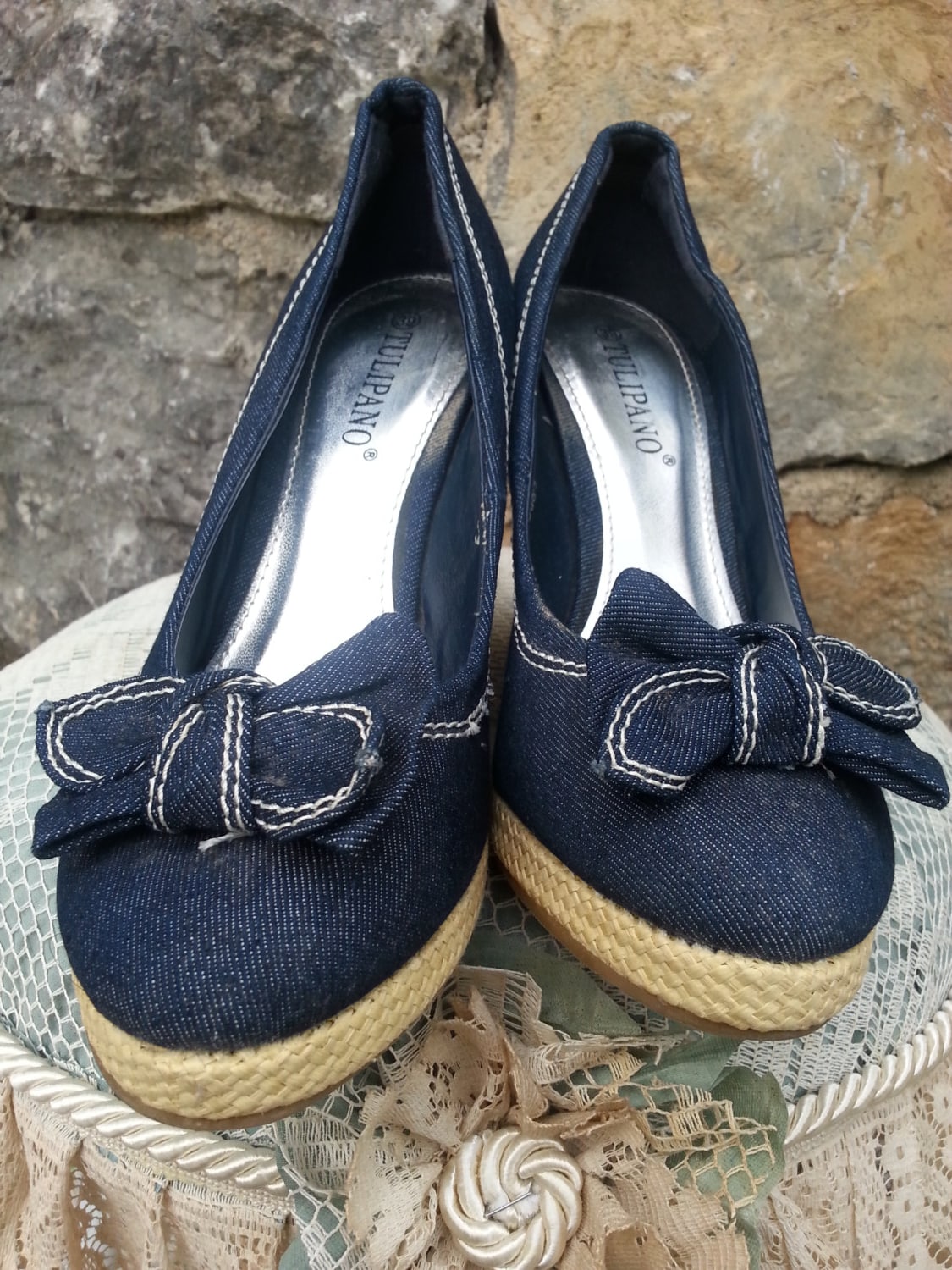 Scarpe tulipano argento sale