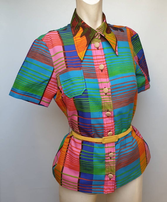 70s vintage set made by Ralph colorfull seventies… - image 8