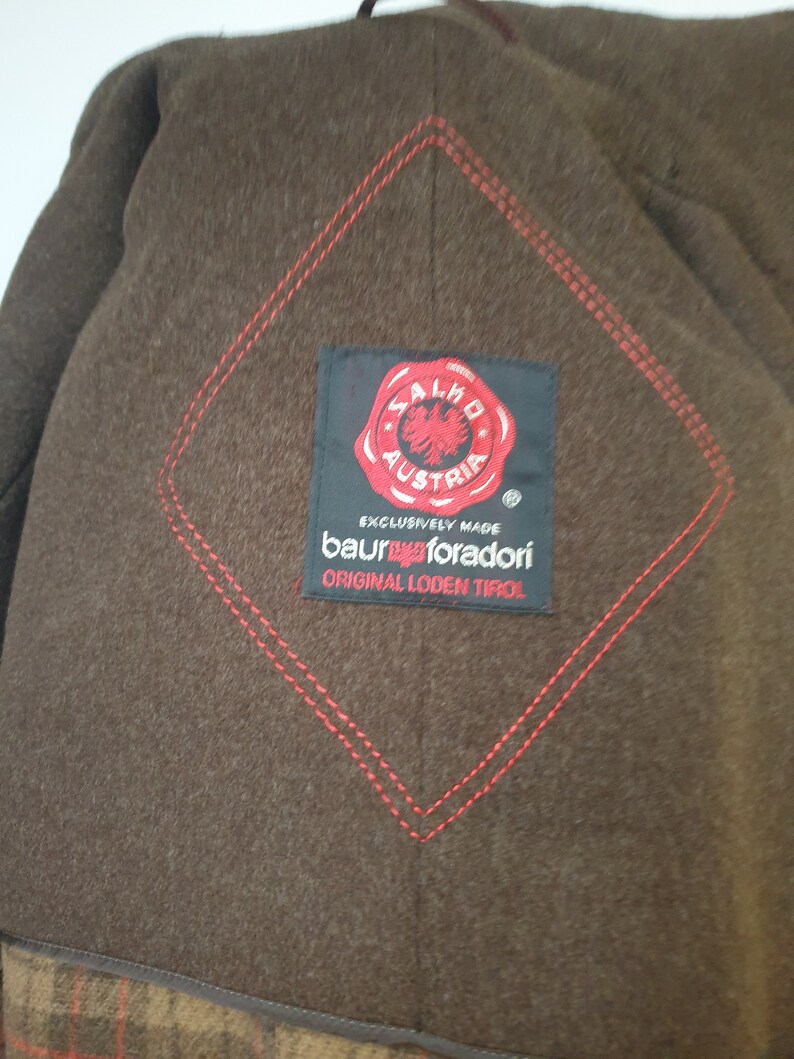 Vintage 70s Wool Jacket Hooded Coat Salko Austria High Quality Coat