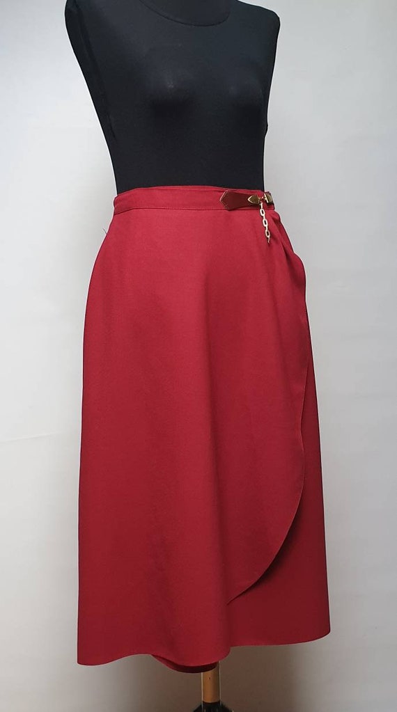 Vintage 70s wrap skirt made in italy by Lorella bu