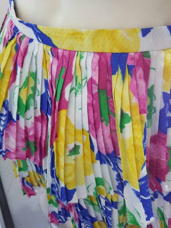 Vintage pleatet skirt home hand made item from 70… - image 5