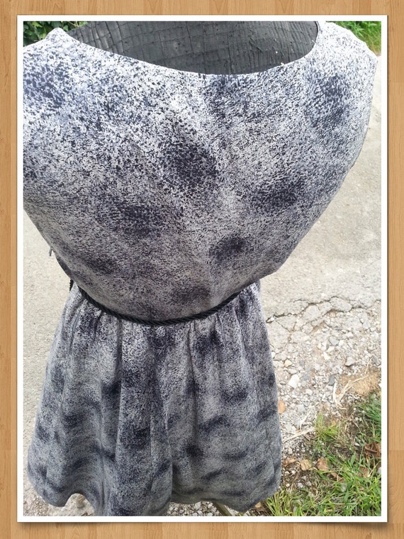 Genuine 50's dress silk pin up dress hand sewn fu… - image 4