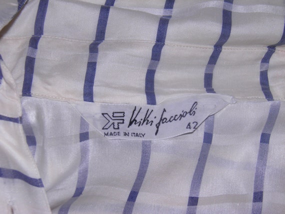 blouse by Kiki Faccioli made in itali silk shirt … - image 5