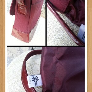 LAURA BIAGIOTTI hombro bolso en Italia biagiotti vintage bolso sholder poco Borgoña bolso estilo retro diseño bolsa preloved mínimo