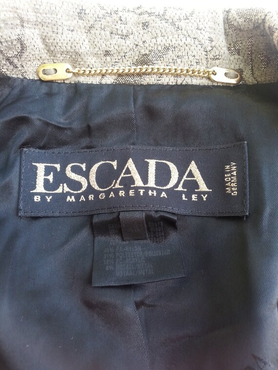 ESCADA by MARGARETHA LEY jacket jacquard vintage … - image 4