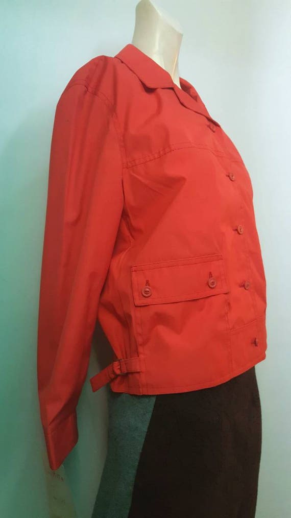Vitage retro 70s rain jacket made by Savexim high… - image 2