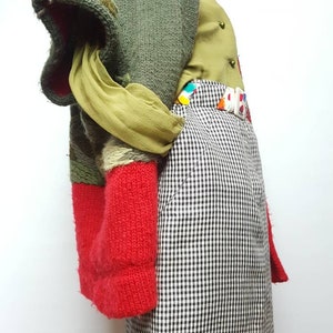 High waist vintage 80s skirt by Iblus linen material chech pattern chic look skirt tube skirt original vintage 80s style  colorfull beltfree