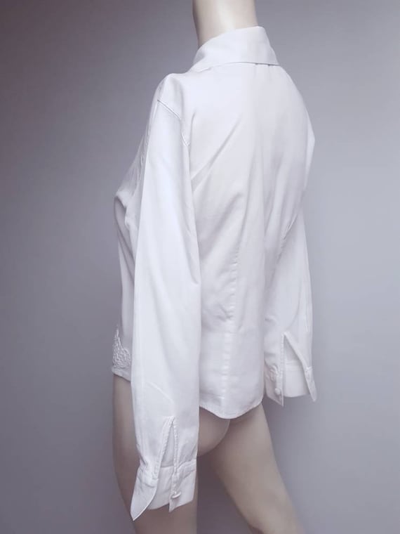 Nara camicee vintage high quality blouse cotton m… - image 4
