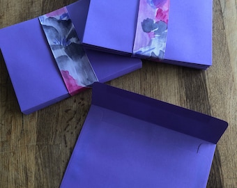25 Purple A6 Envelope for Invitations or Greeting Cards - New Old Stock