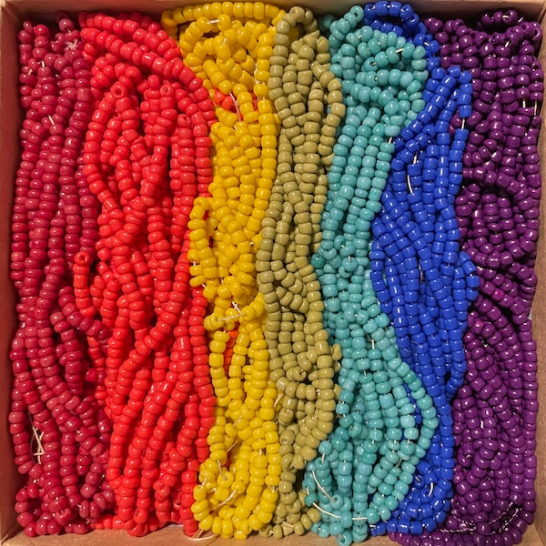 Vintage Rainbow Seed Beads