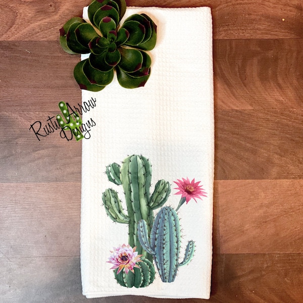 Cactus Beach Towel Etsy