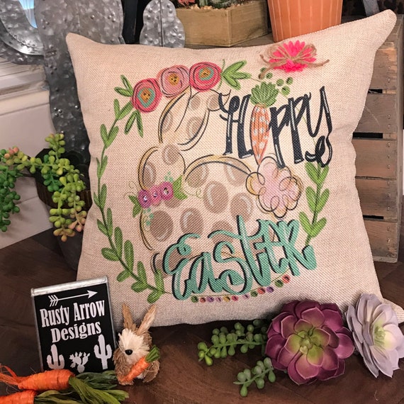 BRAND NEW WITH TAGS PEEPS EASTER THROW PILLOW 12" X 11" 