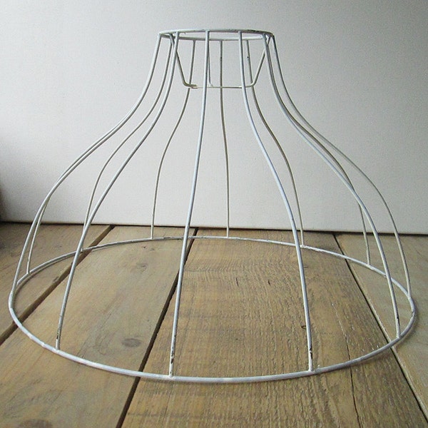 Vintage lampshade wireframe. Lamp shade. Wire frame.