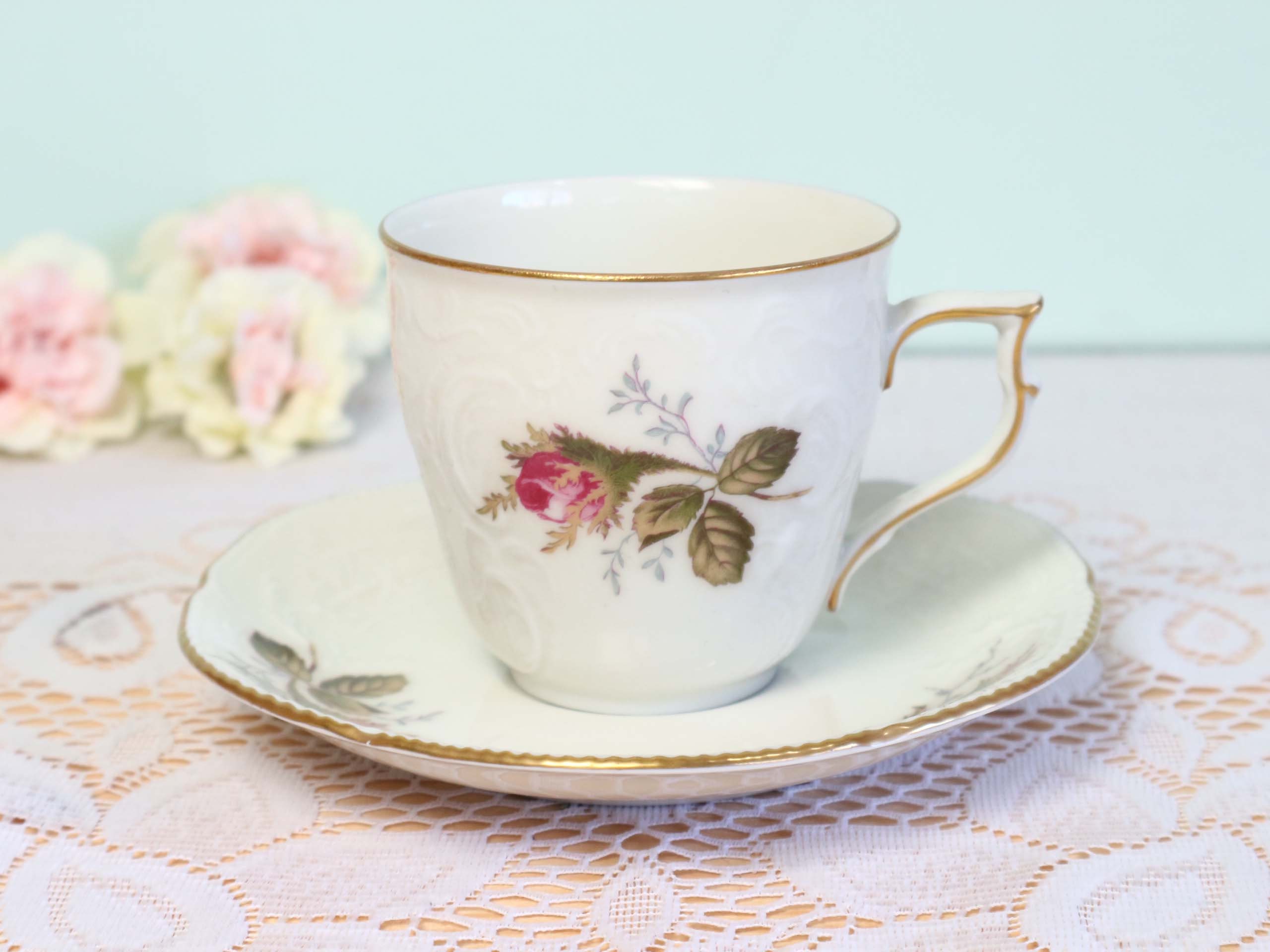 Vintage Rosenthal cup and saucer, tea cup classic rose.