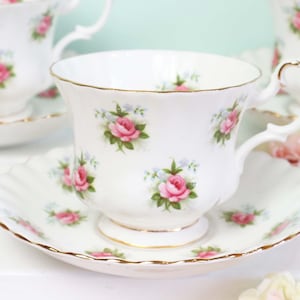 Vintage Royal Albert tea cup and saucer, &quot;Forget-Me-Not Rose