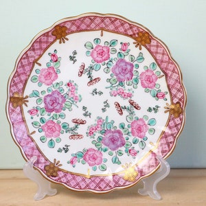 Vintage Gold Imari handpainted wall plate
