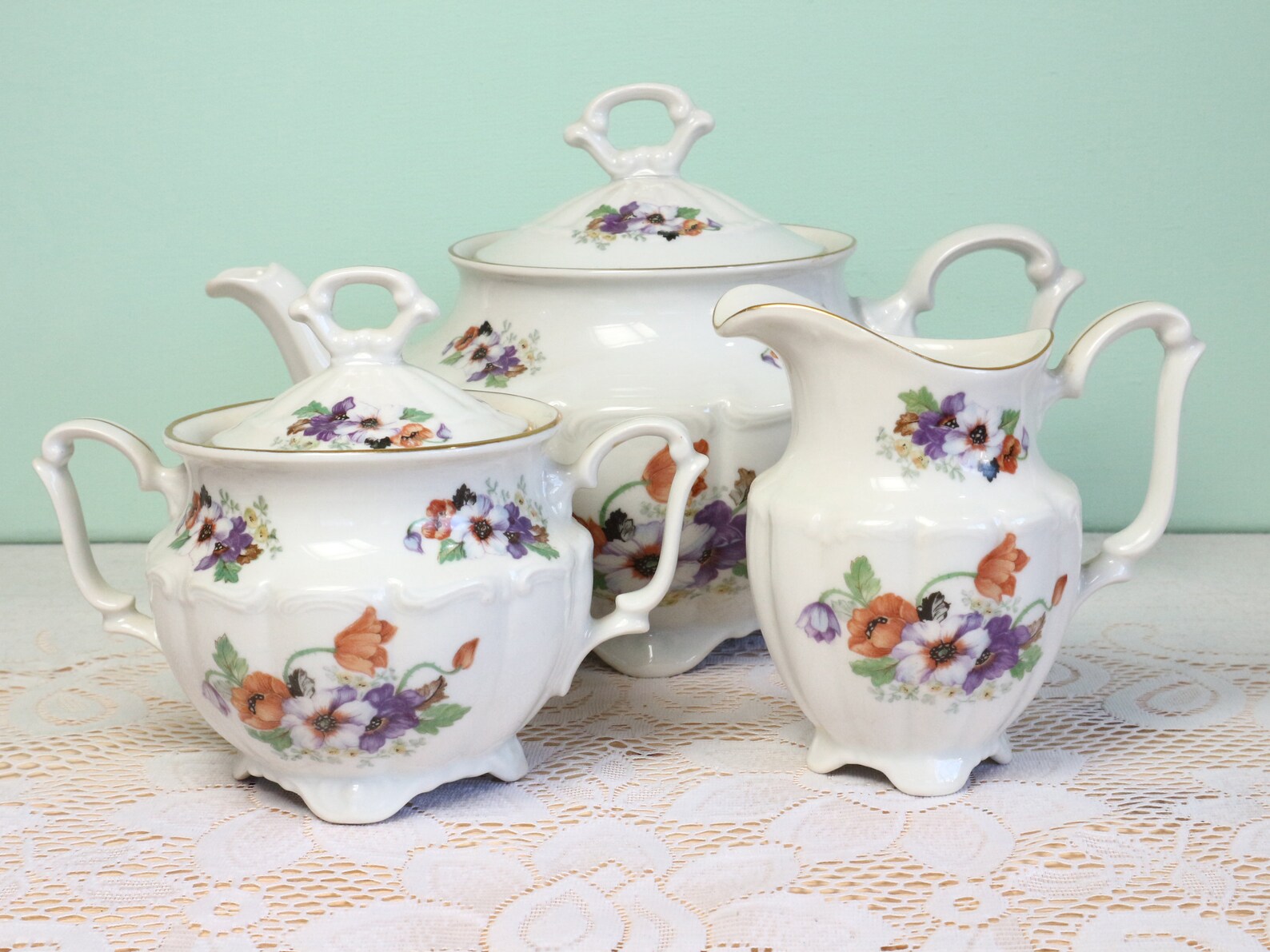 Complete Vintage Tea Set Afternoon Tea Set Service for 9 Etsy