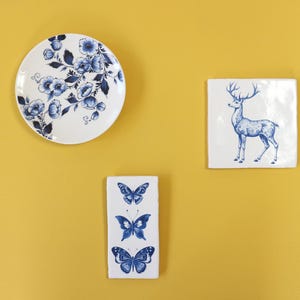 Wandgalerie-Set, Wandkollektion 2 Dekofliesen und 1 Wandplatte