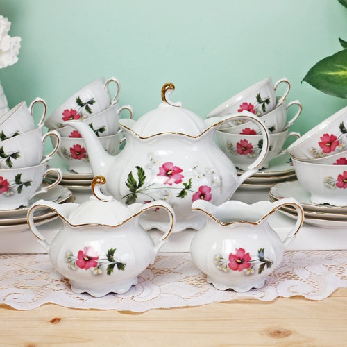 Complete Vintage Tea Set Afternoon Tea Set Service for 9 Etsy