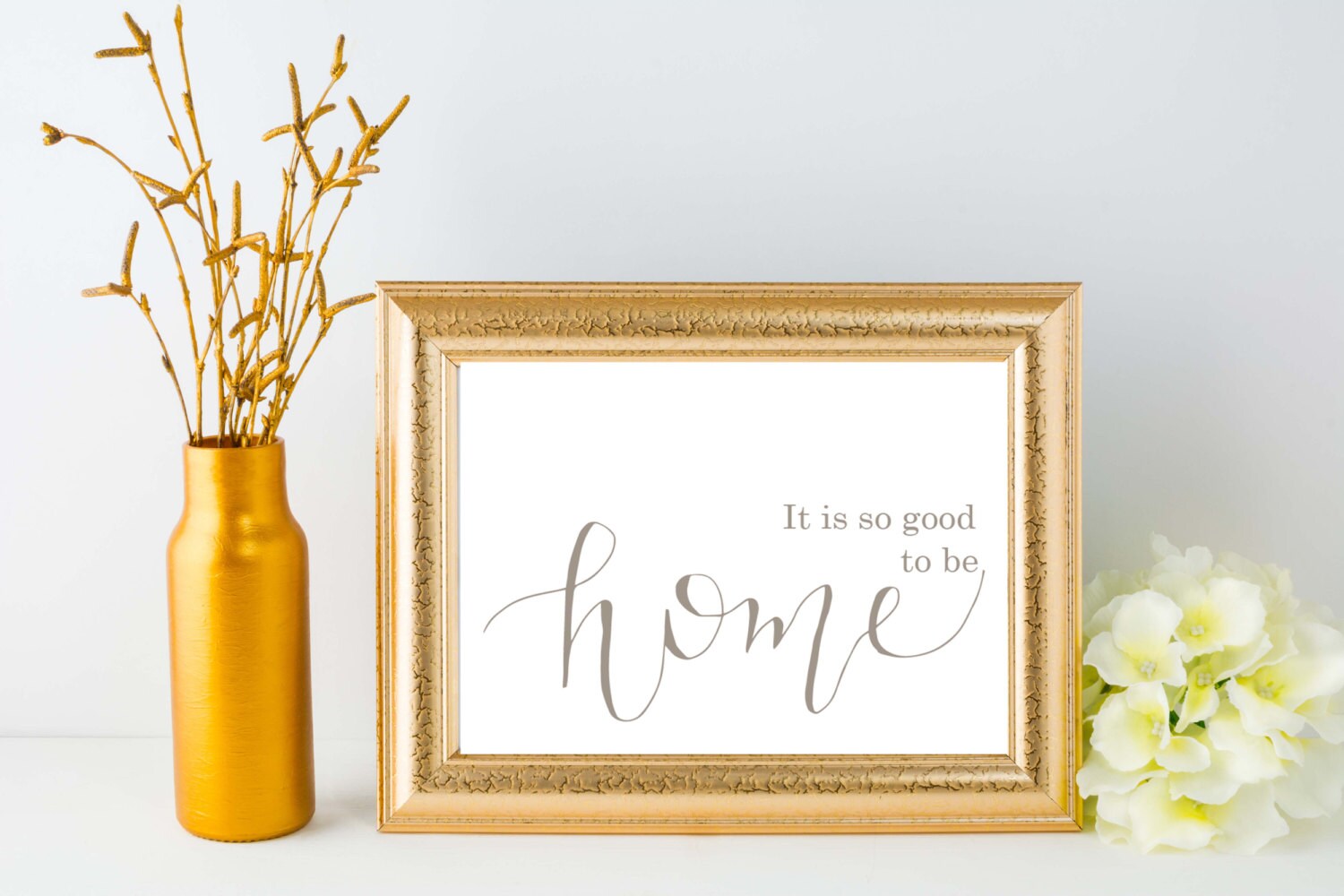 It's so Good to Be Home Print Living Room Decor Wall Art Above
