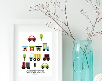 Joshua 1:9 kinderkamerprint